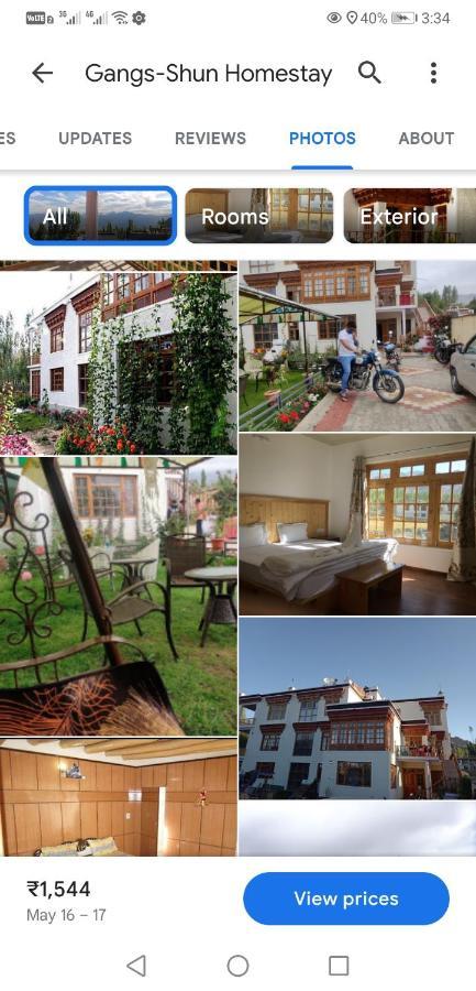 Gangs-Shun Homestay Leh Bagian luar foto